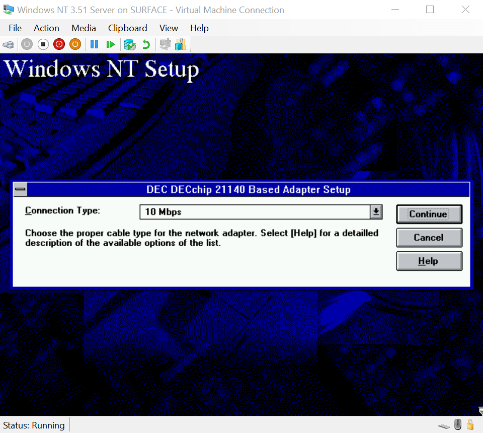 Windows NT 3.51 Network Adapter Message 3
