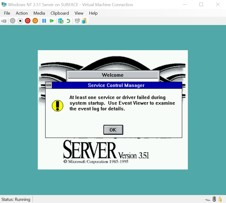 Windows NT 3.51 Network Error
