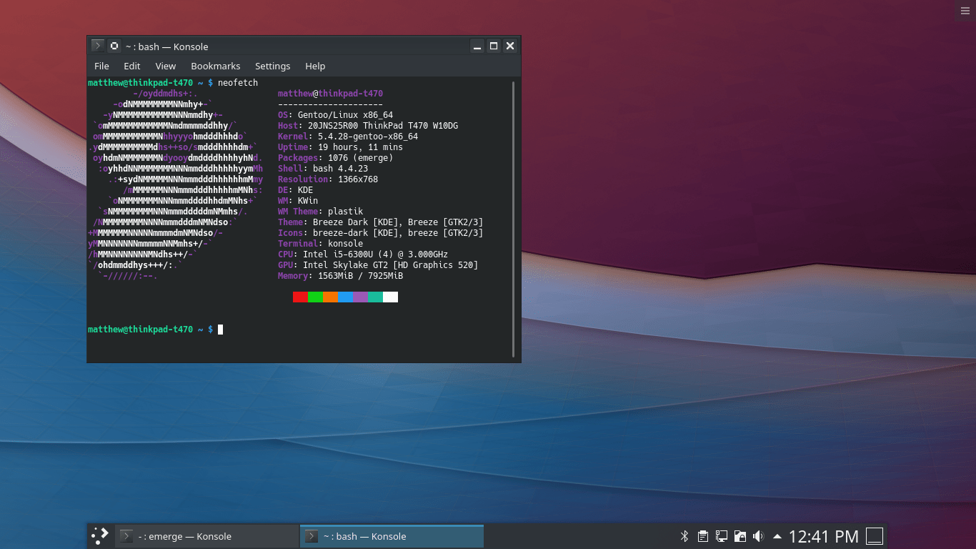 Gentoo Linux on the ThinkPad T470