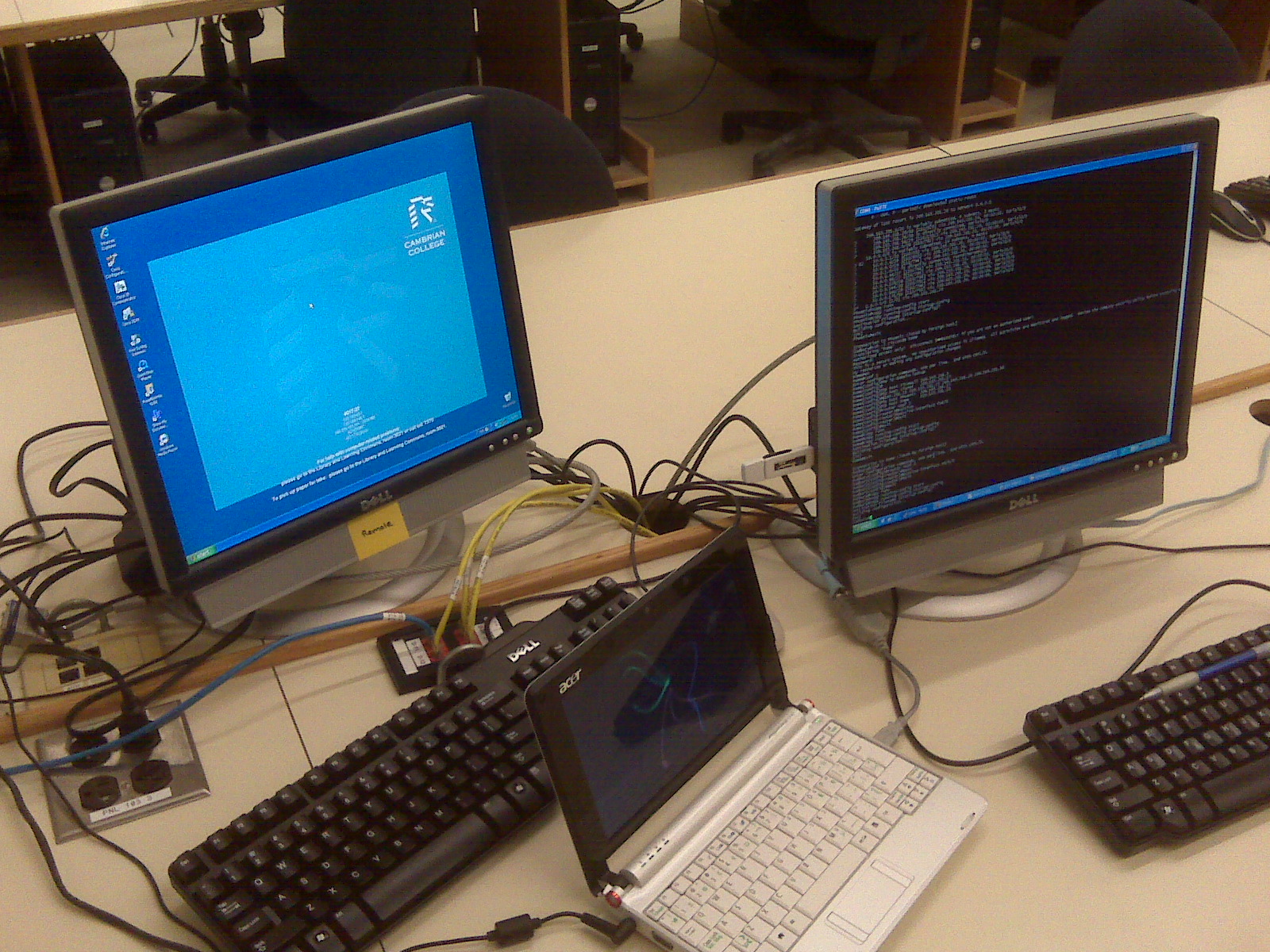I had to include a picture of my Acer Aspire A110L netbook (running Gentoo of course).