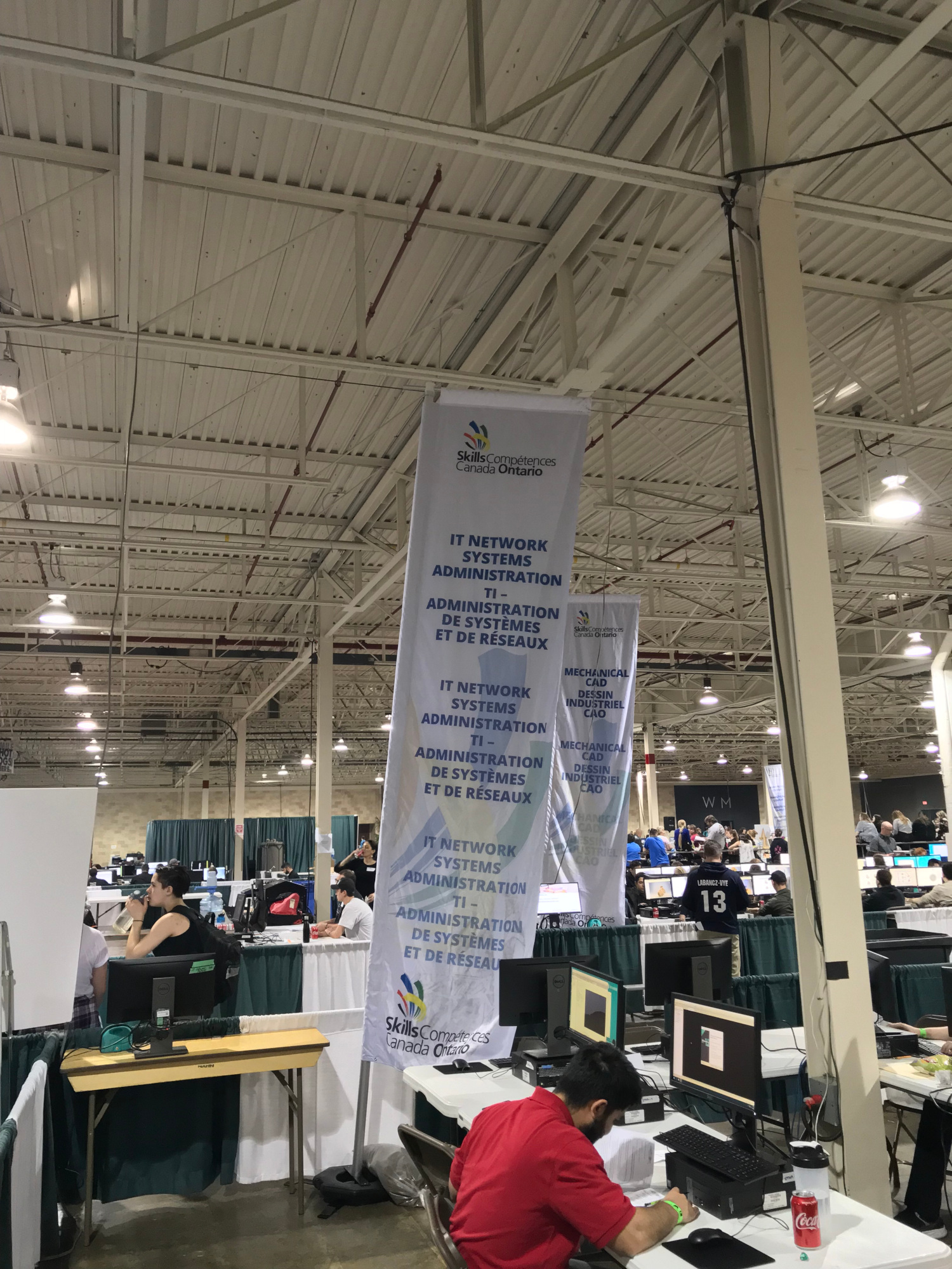 Skills Ontario 2018 Competition. IT Network Systems Administration competition area.