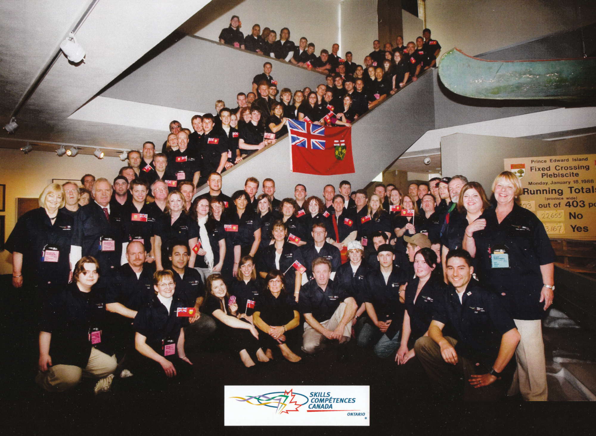 Team Ontario 2009. It is hard to see, but I am at the very top of the photo, tenth from the left.